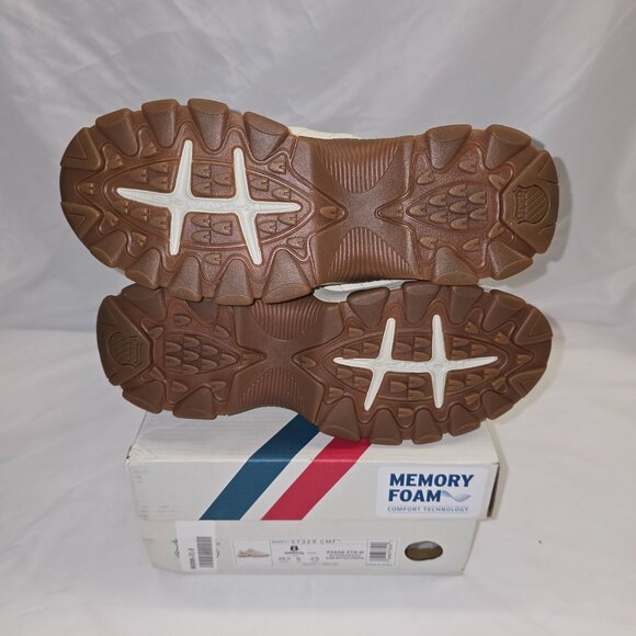 K-Swiss Women's ST329 CMF Bone White/Safari/Gum, Size 8, NIB - Picture 6 of 7